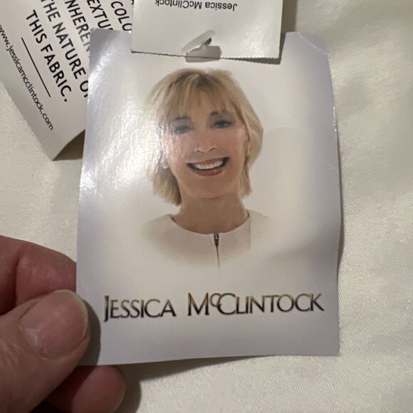 NWT Jessica McClintock Dress Y2K VTG Womens 6 Blue Strapless Fit & Flare Midi - Picture 6 of 15